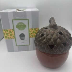 Scentsy Acorn Wax Warmer Fall Autumn Tested Works w/ Box